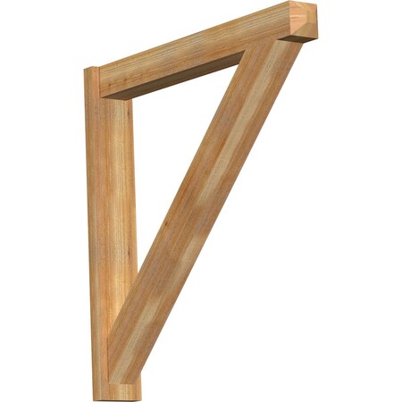 Ekena Millwork Traditional Rough Sawn Craftsman Outlooker, Western Red Cedar, 6"W x 42"D x 42"H OUT06X42X42TRA04RWR
